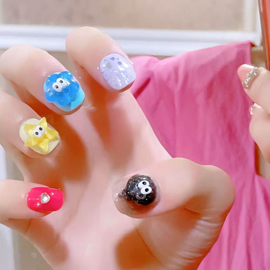 Candy Cloud - Handmade Adorable Mini Eye Nail Art Stickers